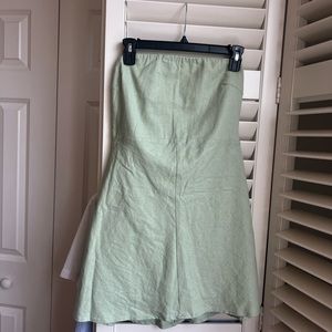 PacSun strapless linen mini dress - size small